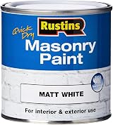 Rustins Masonry Paint Matt White 250ml – Weather Resistant Exterior Finish view 3