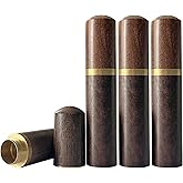 Mini Wood Urns for Human or Pet Ashes Set of 4 - Handcrafted Wood Keepsake Urn, Small Memorial Urn for Ashes with Elegant Simplicity(Black)