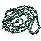 AD Beads 34 inches 5-10mm Natural Chips Nuggets Freeform Tumbled Irregular Gemstone for Necklace Bracelet Earring Chandelier Healing Crystal (Malachite)