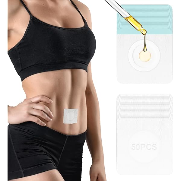 10PCS Castor Oil Patches Castor Oil Pack Wraps Disposable Organic Cotton Self-Adhesive Pads For Belly Button Anti Leakage Design