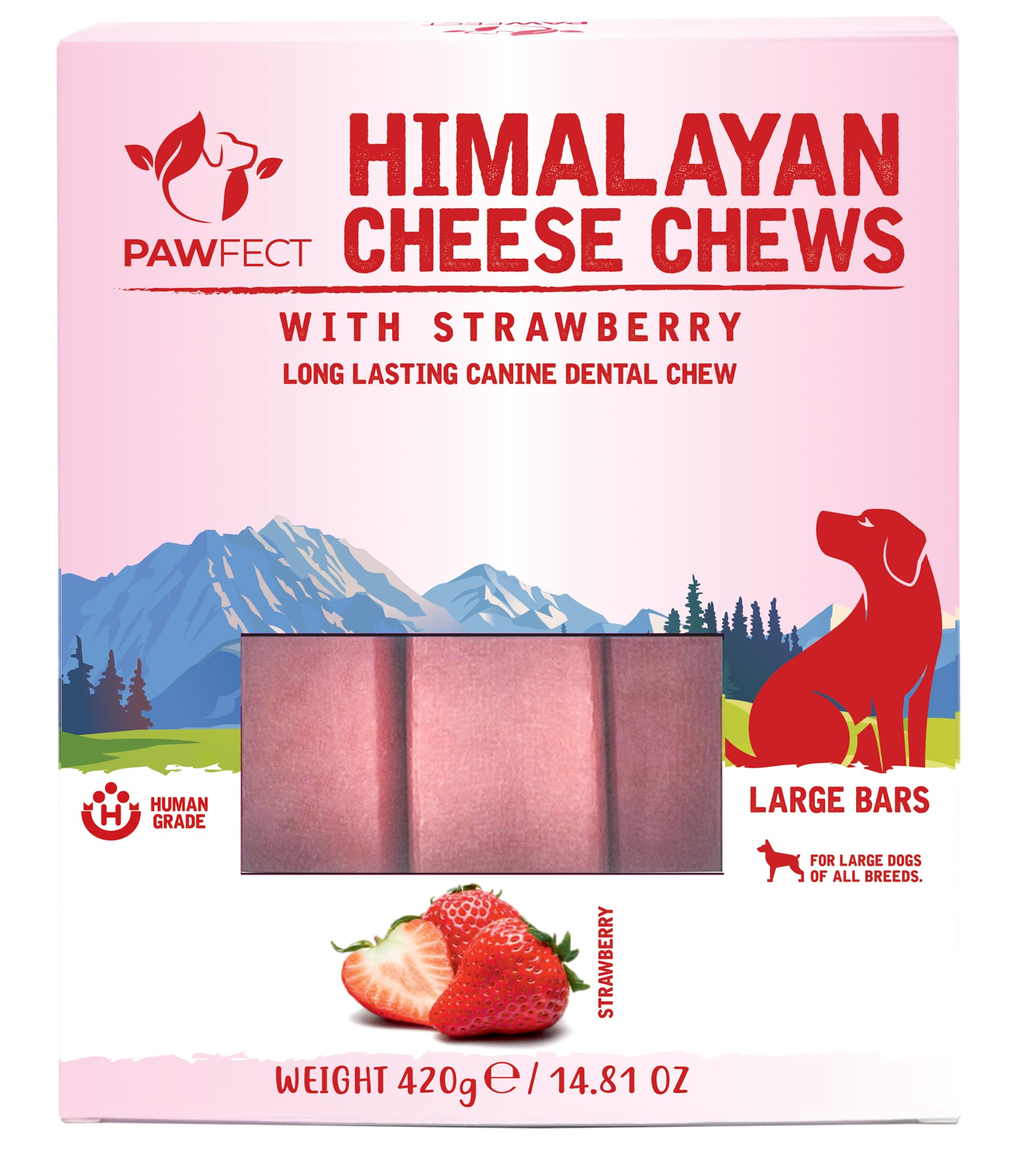 Pawfect Dental chews variations (Strawberry/420g)