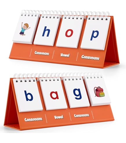 Claritydream 30 Read And Rhyme Flip Books - ABC Vocabulary Flash Cards For Early Reading