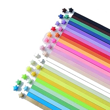 Amazoncom 540pcs 27 Color Mixing Set Star Paper Lucky Star