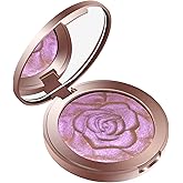 ONLYBETTER Highlighter Palette - Cream, Long Lasting Glitter Highlighter Makeup - Purple