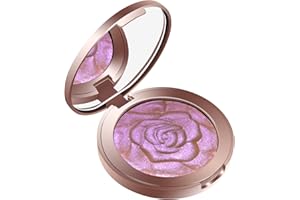 ONLYBETTER Cream Highlighter Makeup Palette - Long Lasting Glitter Face Highlighter in Purple