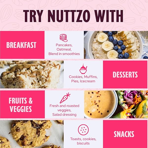 NUTTZO NATURAL POWER FUEL 7 NUTS AND SEEDS BUTTER, SMOOTH, PALEO AND KETO FRIENDLY, PEANUT AND GLUTEN FREE, KOSHER, NO ADDED SUGAR OR OIL, 12 OZ JAR