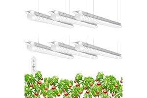 JESLED Plant Grow Light, 3ft 180W(6 x 30W, 1000W Equivalent), Full Spectrum, LED Grow Lights Strips, T8 Integrated Growing La