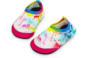 Apolter Baby Boys and Girls Swim Water Shoes Barefoot Aqua Socks Non-Slip for Beach Pool Toddler Kids