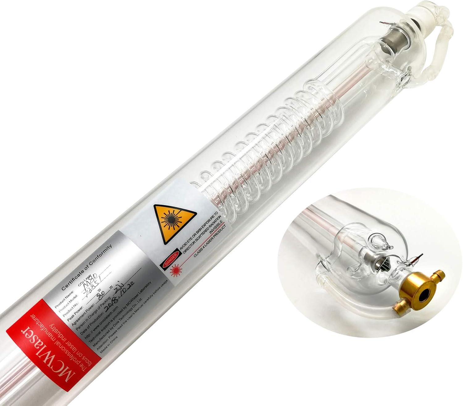 Amazon.com: MCWlaser 80W CO2 Laser Tube 