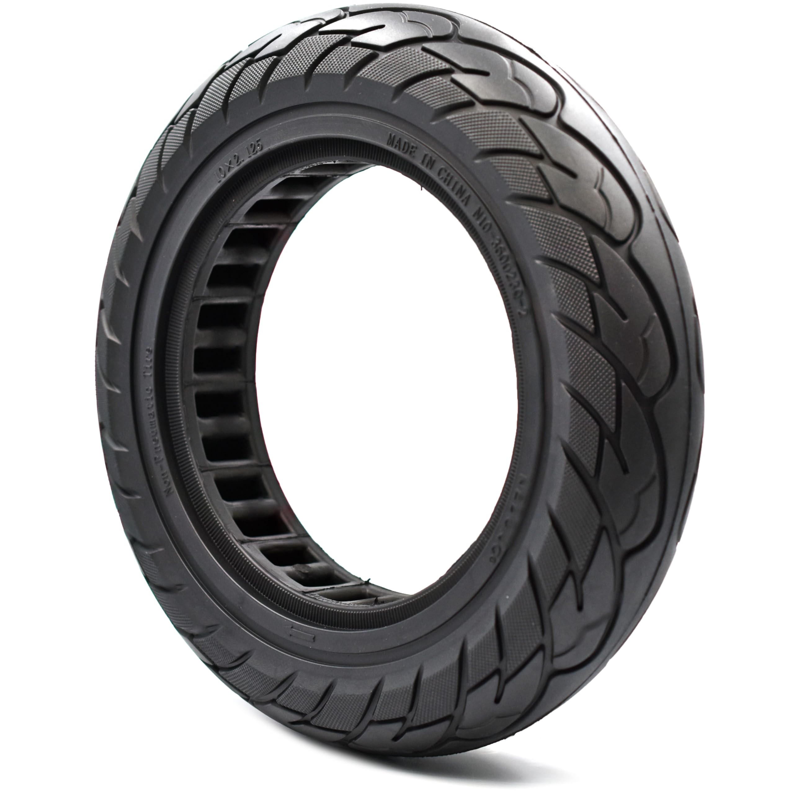 myBESTscooter - 10 x 2.125 Solid Tyre Wheel For Electric Scooter, 10 inch Solid Tire Puncture Proof Flat Free Explosion Proof Front Rear Tire Replacement Wheel
