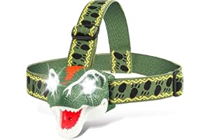 TIGTECGAME Dinosaur Headlamp for Kids Flashlight T-Rex LED Headlamps Dinosaur Toys Camping Gear, Gift for Toddlers Boys Girls Adults