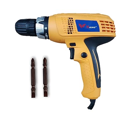 Inditrust powerful 400W Alloy Steel Reversible Electric Screwdriver Drill Machine with Torque Setting Facility and 2 S2 65mm Hex Shank Phillips PH2 bits