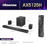 Hisense AX5125H 5.1.2 Channel Soundbar with Wireless Sub & True Wireless Rear view 3