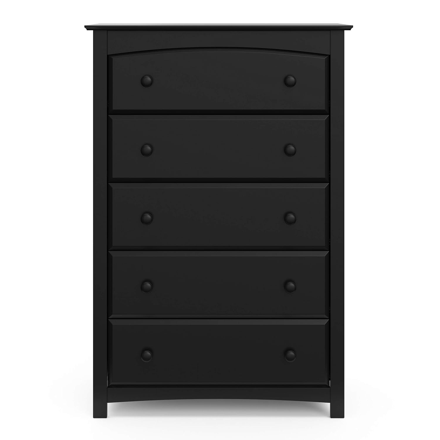 Storkcraft Kenton 5 Drawer Universal Dresser | Wood and Composite Construction, Ideal for Nursery, Toddlers or Kids Room | Black : Baby