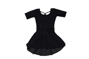 Leveret Kids Girls Skirt Leotard Long Sleeve Size Toddler-X-Large (2-14 Years) Variety of Colors