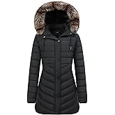 GOLDLADIES Women's Long Winter Coat Waterproof Puffer Jacket Thickened Down Parka With Hood