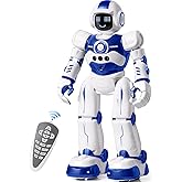 EduCuties Robot Toys for Kids, Rechargeable Remote &amp; Gesture Control Robots | Programmable RC Smart Walking Dancing Robot Toy for Age 4 5 6 7 8 9 10 Year Old Boys Girls for Birthday Present, Blue