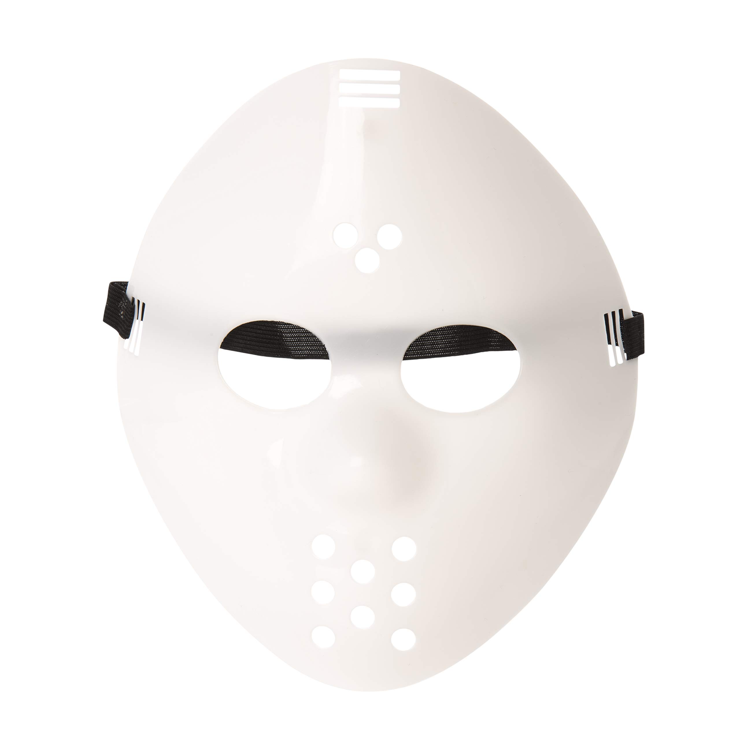 UltraByEasyPeasyStore Ultra Scary Halloween Hockey Mask - Horror Costume & Adults and Kids - Halloween Parties and Events - Perfect Scary Costume Accessory - Serial Killer - Original Plain White