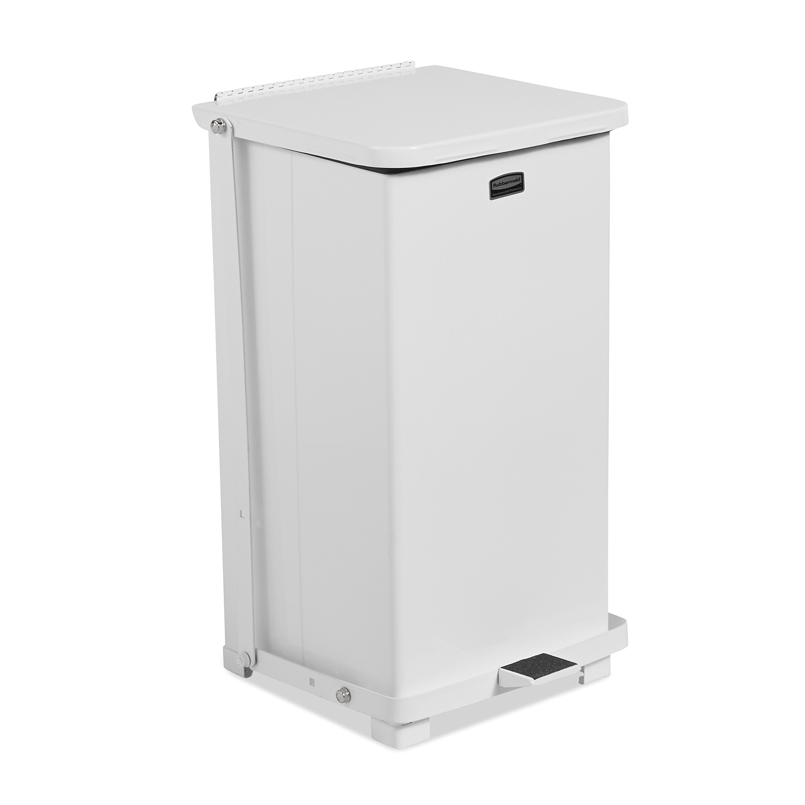 Buy Rubbermaid Commercial FGQST12EPLWH The Silent Defenders Steel Step