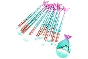 NICEMOVIC Stocking Stuffers for Kids Girls, 11PCS Kids Makeup Brushes Sets for Girls, Easter Basket Stuffers for Teen Girl Gifts Trendy Stuff Christmas Birthday Gift Ideas Cute Make Up Tool Set