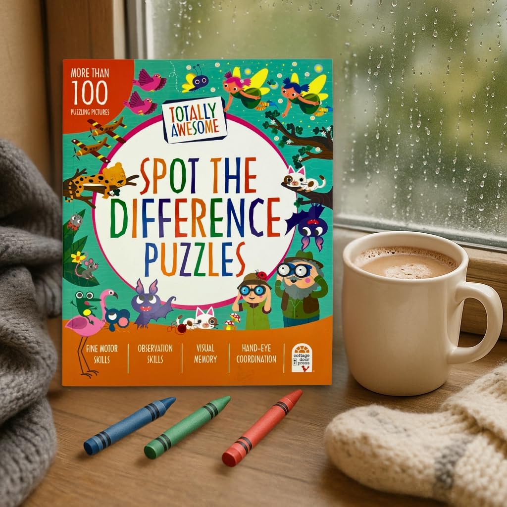Totally Awesome Spot the Difference - Spot the Difference Puzzles and Other Fun Activities