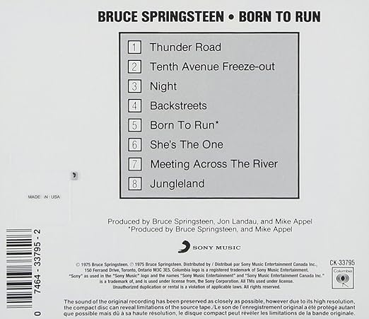 Bruce Born In The Usa Rar
