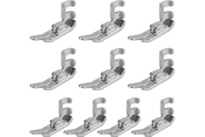 2pcs Sewing Machine Presser Foot, Straight Stitch Presser Foot Sewing Machine Accessories Compatible with Singer, Brother, Ja