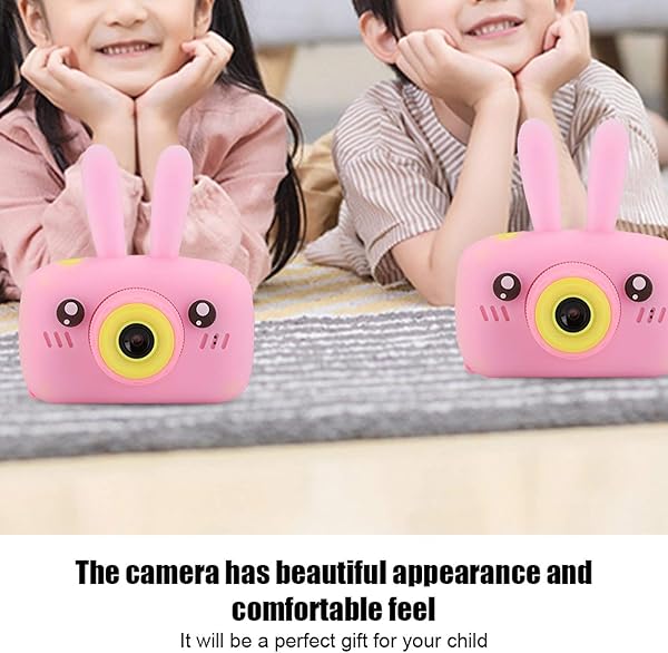 Mxzzand Portable Fine Workmanship Children Digital Camera Beautiful Appearance Pink HD 2 0 Inch Screen for child