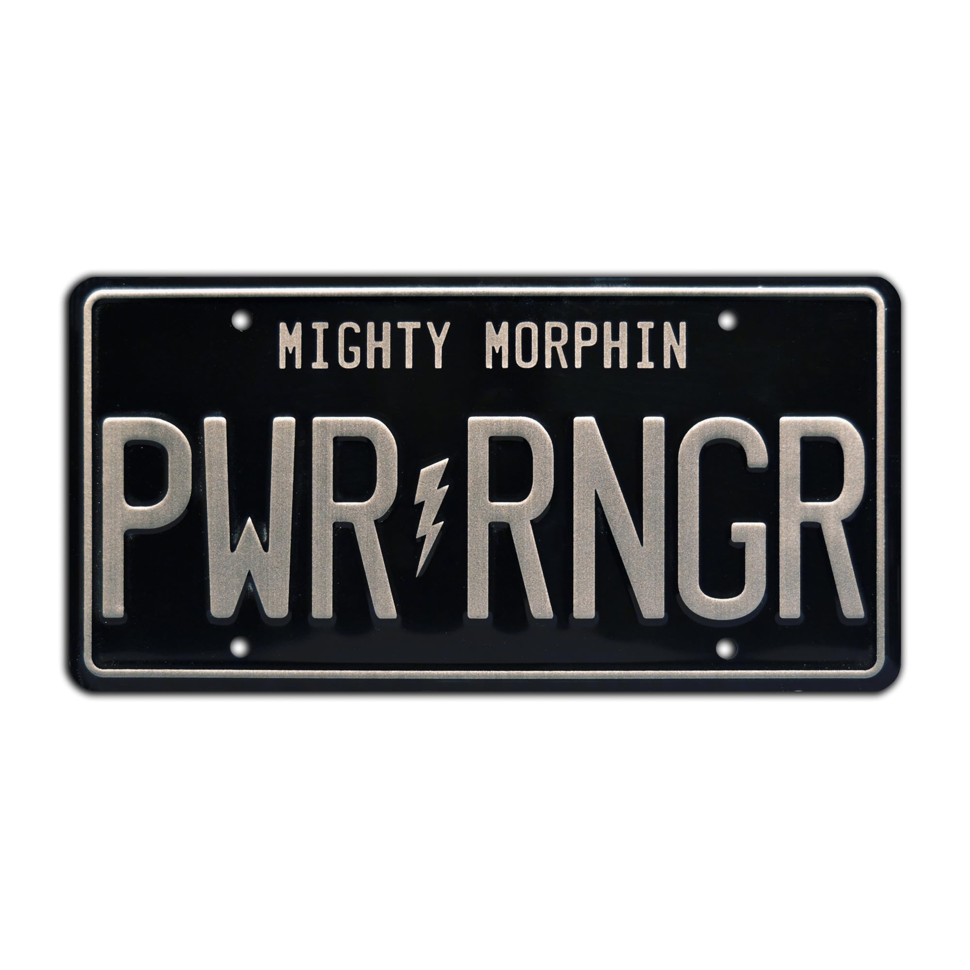 Mighty Morphin’ | PWR RNGR | Metal Stamped License Plate