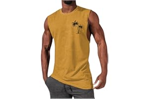 Ymosrh Men's Undershirts Tank Top Workout Muscle Tank Shirts Gym Fitness Bodybuilding Sleeveless T-Shirt Tank Tops, M-4XL