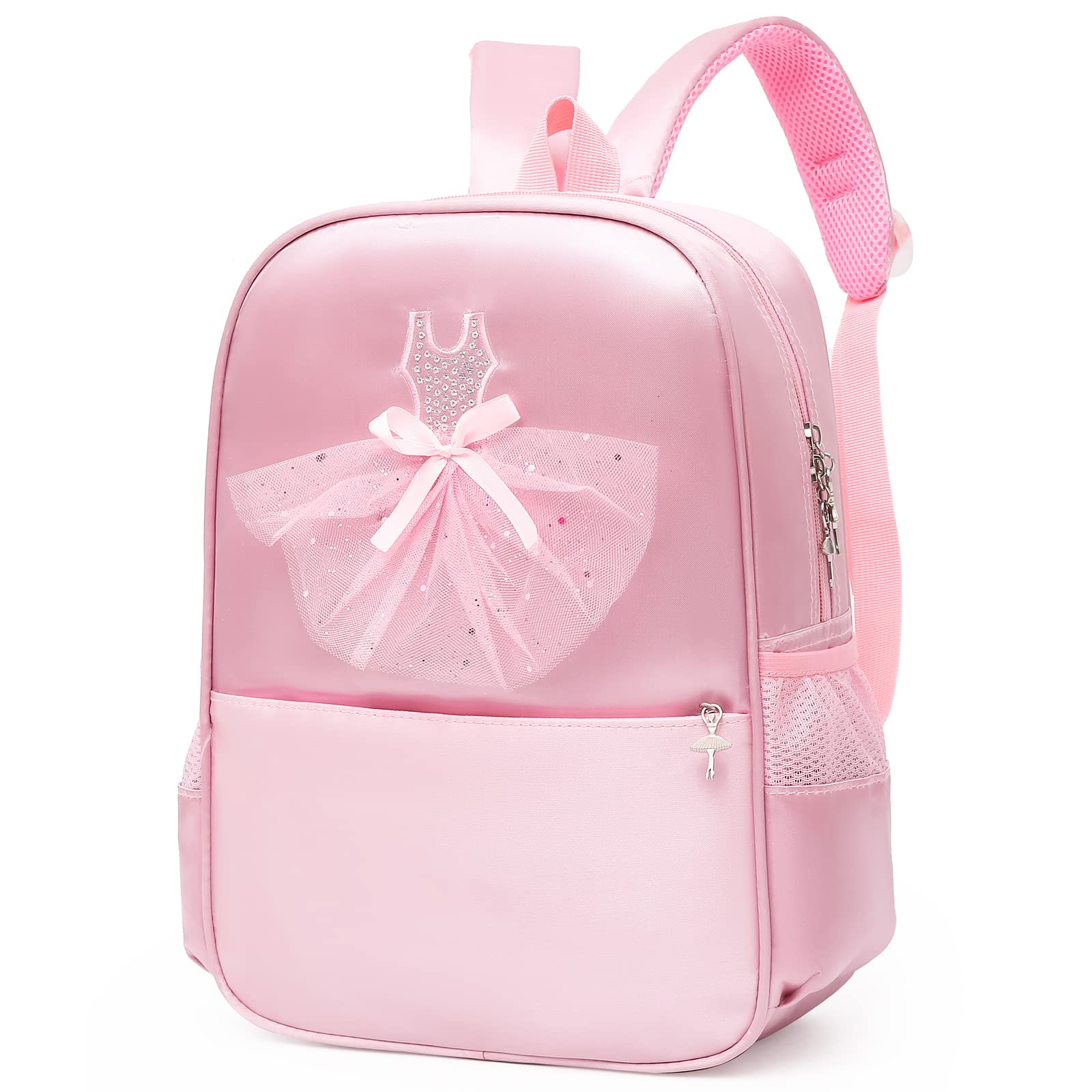 Dorlubel Cute Ballet Dance Backpack Tutu Dress Dance Bag with Key Chain Girls