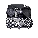 Hi-Tie Lot 5 Pcs Gift Box Mens Tie Set Necktie with