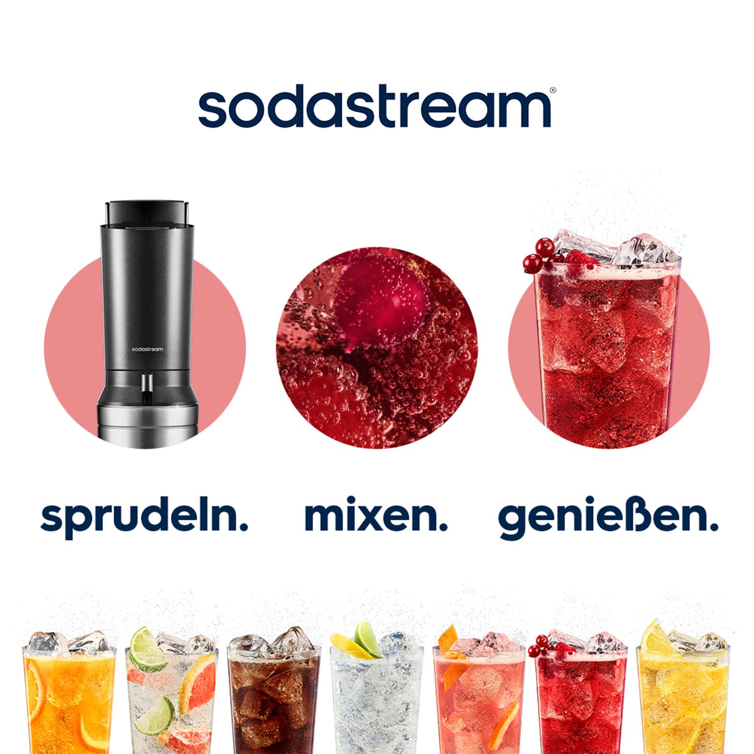 SodaStream Crystal 3.0 Wassersprudler mit 2x Quick-Connect CO2-Zylinder und 2x Glaskaraffen 4