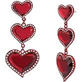 Betsey Johnson Jewelry Women's Love Spell Heart Linear Earrings