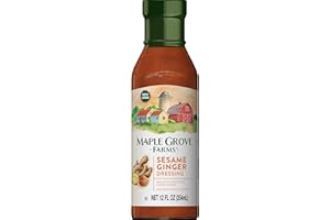 Maple Grove Farms Salad Dressing, Sesame Ginger Dressing, 12 Ounce
