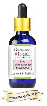 Greenwood Essential Pure Spike Lavender Essential Oil, Lavandula Latifolia, 50 ml