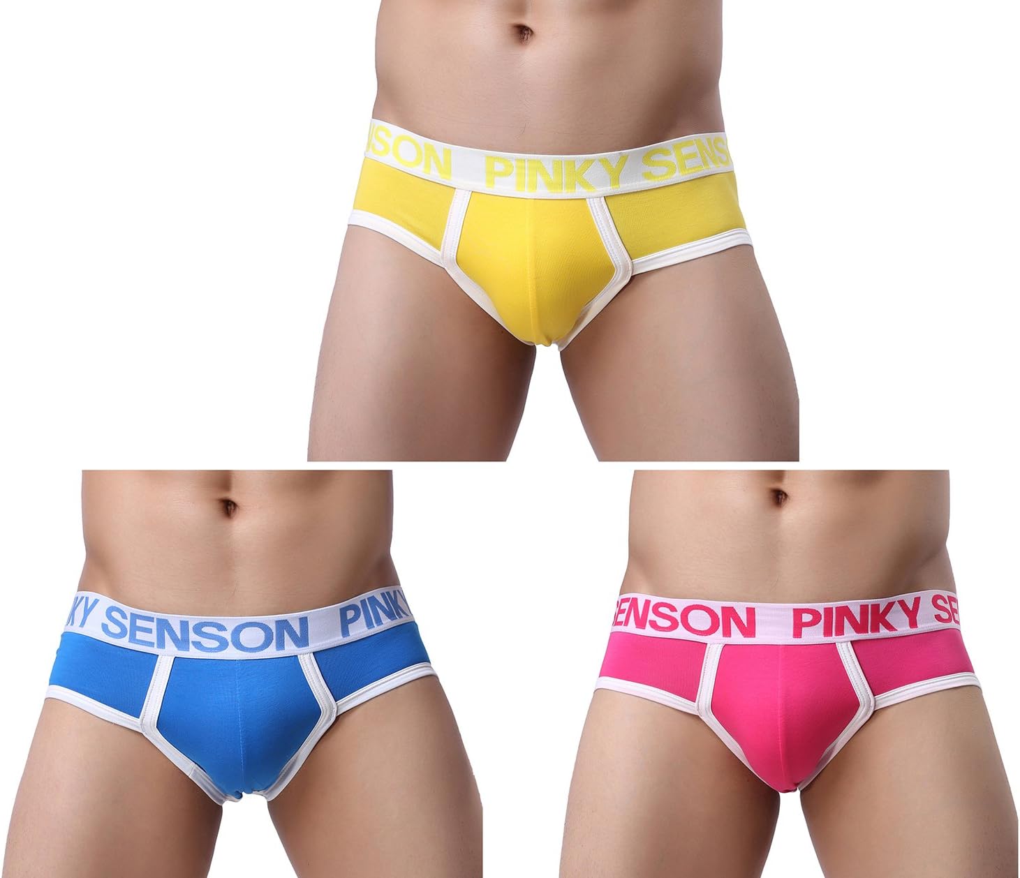 Pinky SENSON Men's Solid Low-Rise Brief