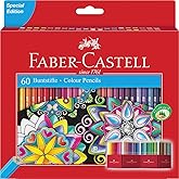 Faber-Castell Castle 111260 Colouring Pencils Set, 60 Pieces, Hexagonal, Shatterproof, for Children and Adults