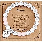 HUTIMY Gift for Nana from Grandson Grandkids Bride Grandmother Worlds Best Nana Ever Bracelet