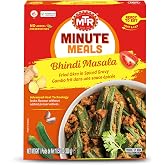 MTR Minute Meals Bhindi Masala - Indian Food Ready to Eat Meals - Pack of 6 | Ready to eat indian food meals with mixed vegetables and rice, with indian flavors for lunch, dinner, travel, and pantry use.