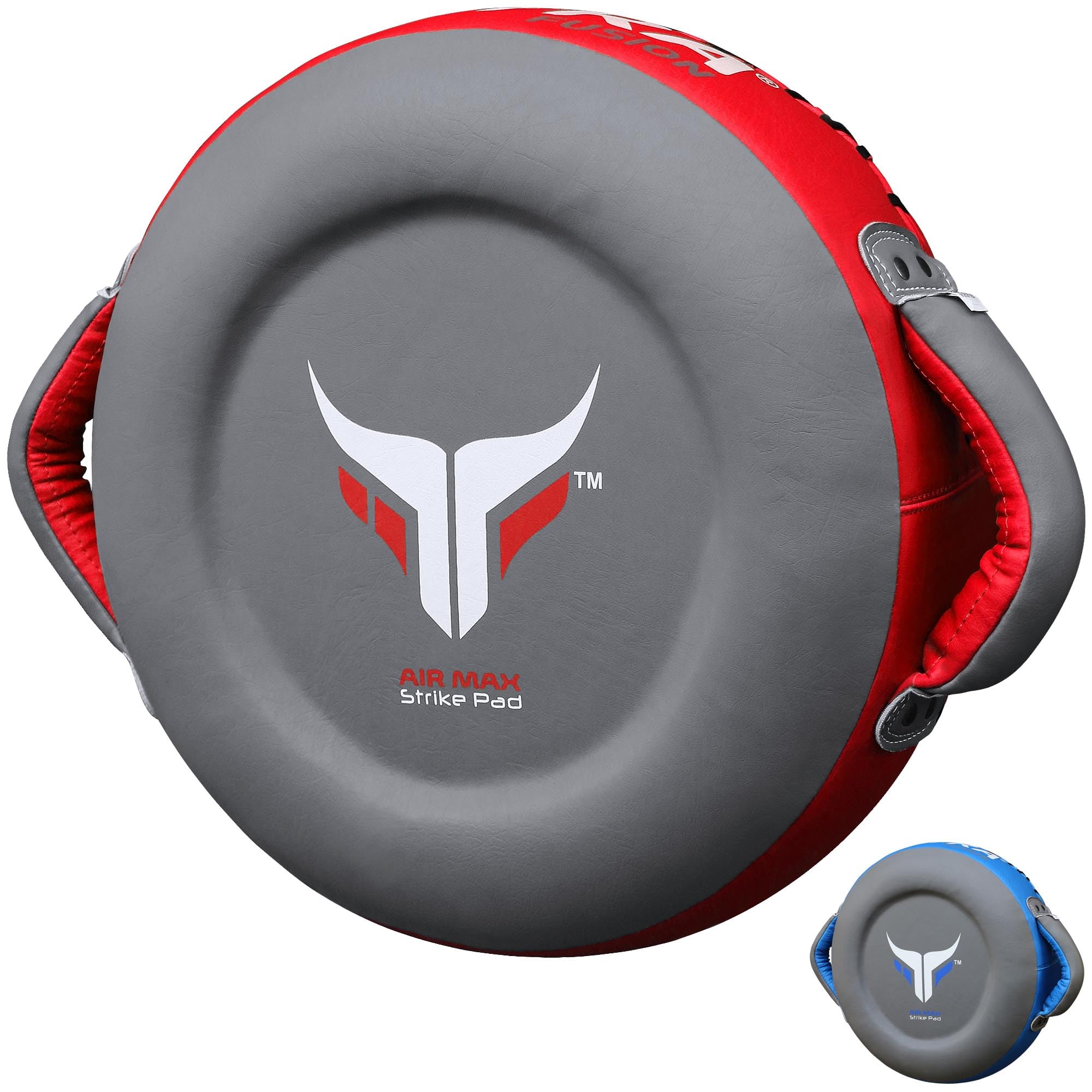 Mytra Fusion Round Pad Kickboxing Punching training Focus pad (Grey/Red)
