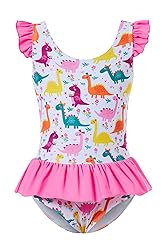 Vieille 5T Swimsuit Girls One Piece Dinosaur