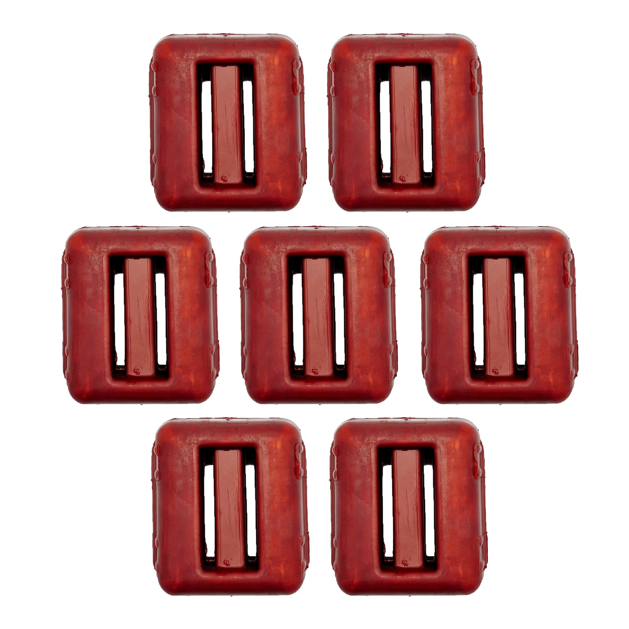NAMAKA® Red Plasticised Sub Weight Lead for Diving from 1 kg - 1 to 7 Pieces in One Pack (Red, 7 Pieces)