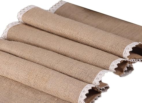 Ruikey De La Dentelle Drapeau De Table En Lin Chemin De Table