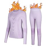 beautyin Thermal Underwear for Kids Athletic Thermals Top and Bottom Set Boys Girls Long Johns Set Winter Base Layer