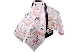 Metplus Baby Car Seat Cover - 100% Polyester Carseat Canopy with Fleece Outer Layer, Comfortable Infant Car Seat Cover for Baby and Infant, Light Reduction, Windproof, Durable