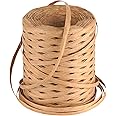 Raffia Ribbon for Gift Wrapping - Cuttte 218 Yards Raffia Yarn for Crocheting, Paper Ribbons for Craft, Packing Paper Twine Yarn 1/4 Inch Width (Kraft)