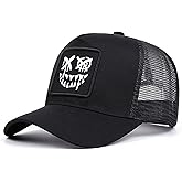 Trucker Hat for Men Women-Mesh Back Breathable Adjustable Snapback Cap-UV Protection Sun Hat for Summer Outdoor Activities