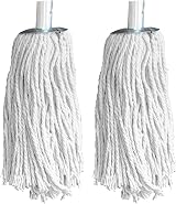 TDBS Pack of 2 PY.10 Pure Yarn Cotton Mop Heads with Galvanised Socket