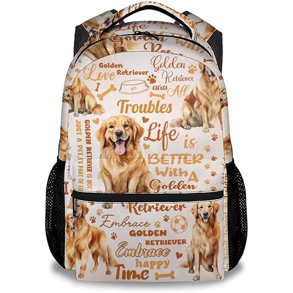 Amazon.com | PAKKITOP Golden Retriever Backpack for Kids